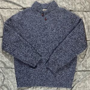 Men's L.L.Bean Classic Ragg Wool Sweater, Henley Medium Navy